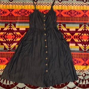 Urban outfitter midi dress with spaghetti straps
